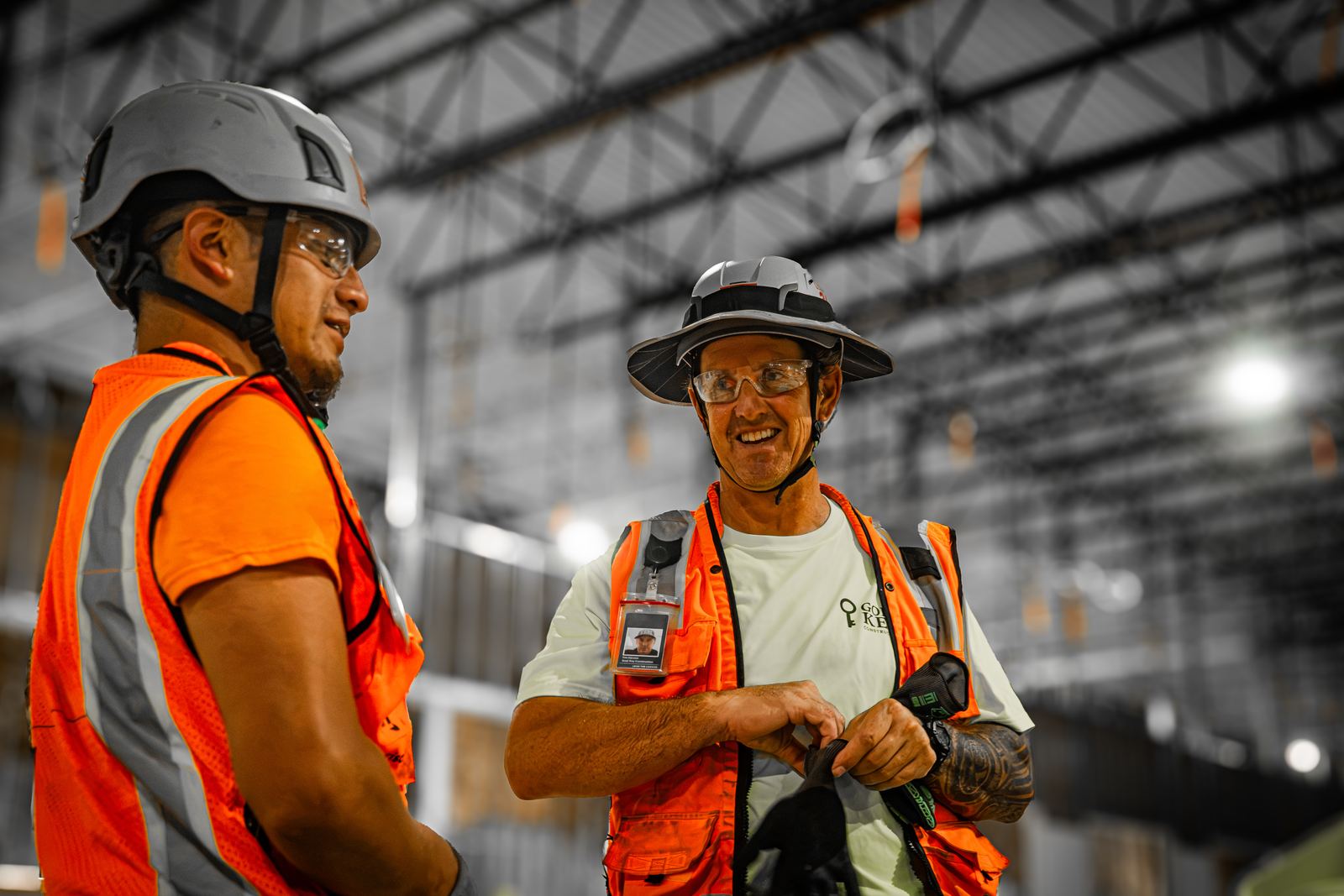 Gold Key supervisor sharing a laugh with a crew member
